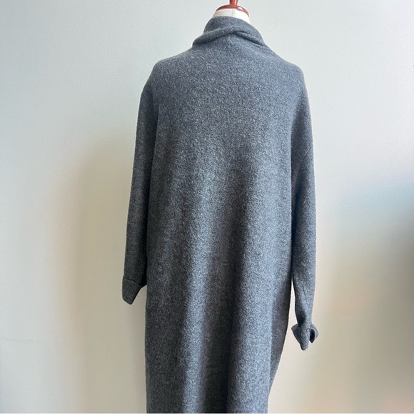 Jessica Holbrook Gray 100% wool oversized cardigan sweater Plus size Womens 1X - Picture 4 of 9